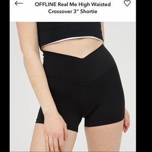 Aerie OFFLINE Real Me High Waisted Crossover  3” Bike Short